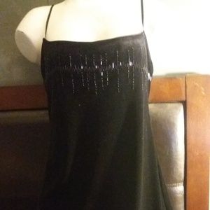 victorias secret black velvet dress size M medium